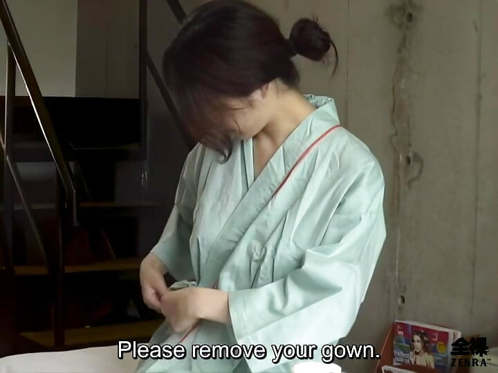 First time Japanese lesbian massage client adorably reacts