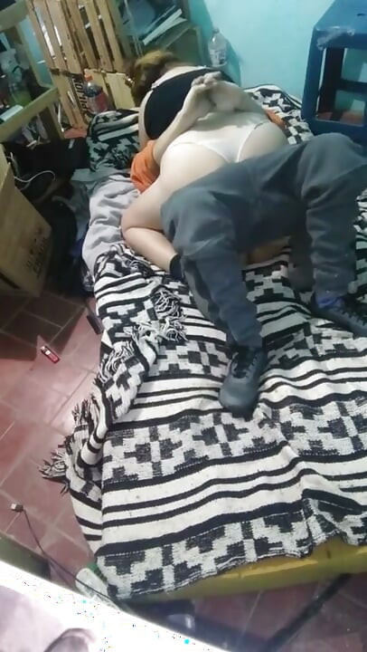 Girl with Montano Dress with the Mattress on the Floor