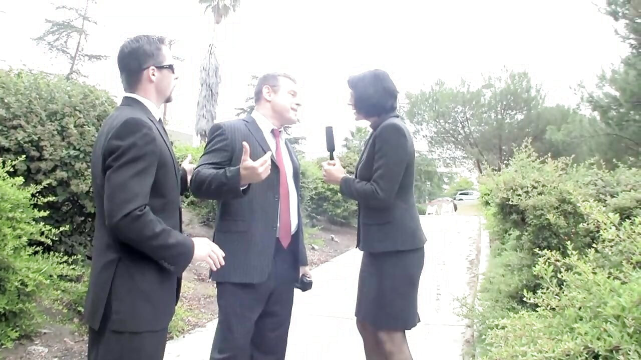 Hot reporter fucked hard after interview