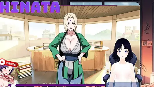 SHINBI SECRETS part 9. I spy on Tsunade in her HOKAGE office