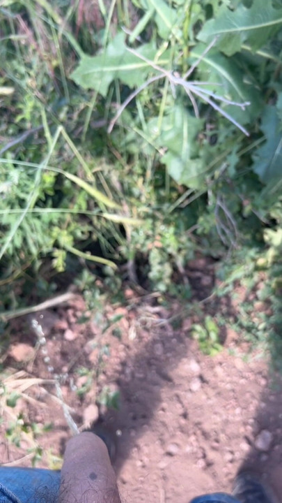 Peeing on top of a Mountain