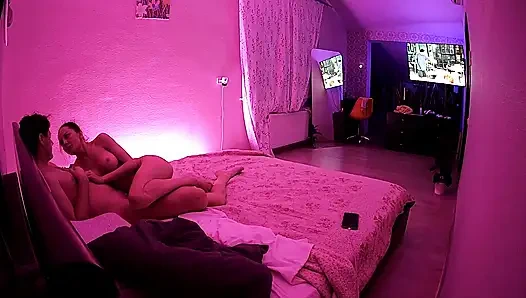 Kamila and Danildo cuddling in bed