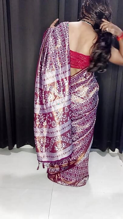 my sexy hot saree and bra panty