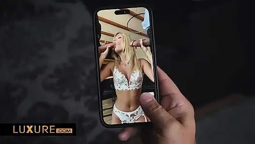 Candie lucious: kocası için cesur bir video