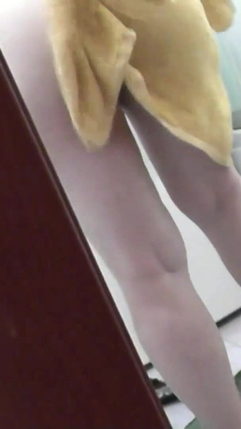 Mature Milf sexy brunette takes shower and asks her roommate guy to give towel for bathroom. Big natural tits Ass Pussy Close Up | Clip 2