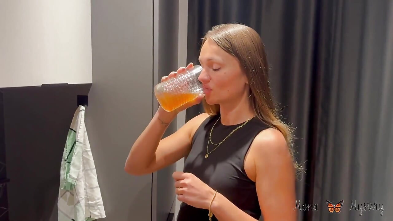 Perverted Voyeur Fucks Teen in the Kitchen!