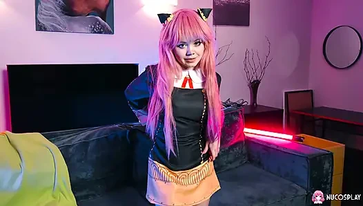 Foxy Cute Anime Slut Rebecca Nikson Gives Herself an Orgasm with a Dildo