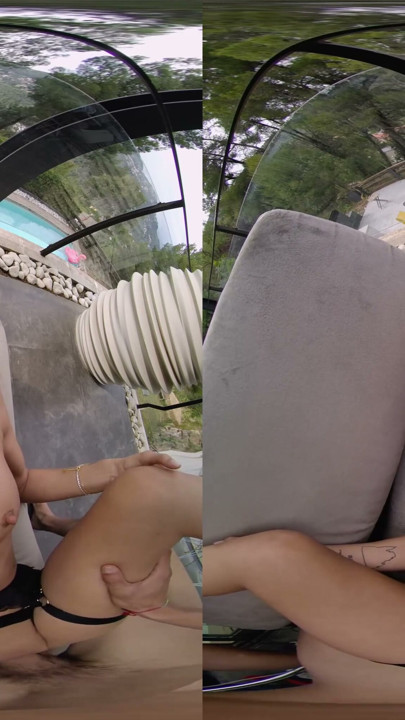 Our First Time Fucking on a Balcony - Virtual Real Porn | Clip 3