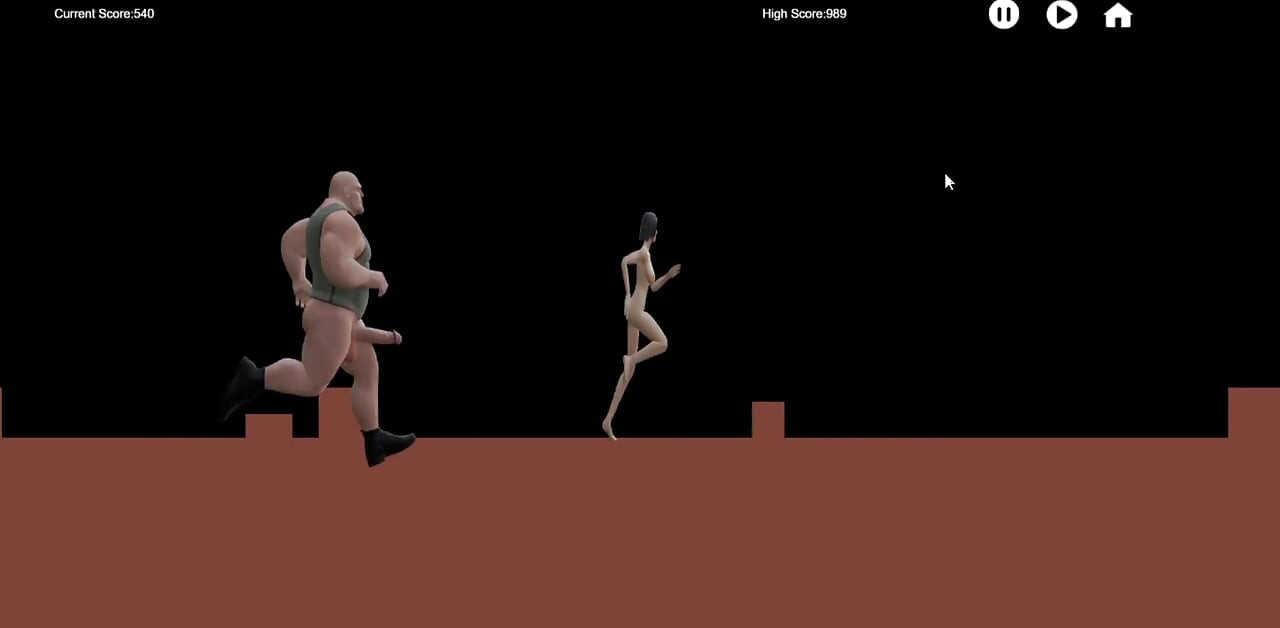 Naked Run 1.0 Game play