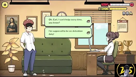 Heiße Lehrerin Fickt Schüler in Haft! Problematische Themen-gameplay!