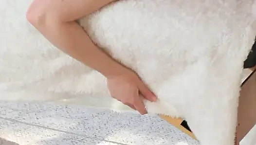 An oiled massage for brunette babe