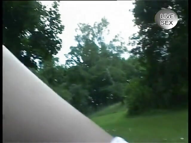 Beautiful german chick gets pleasured outdoors