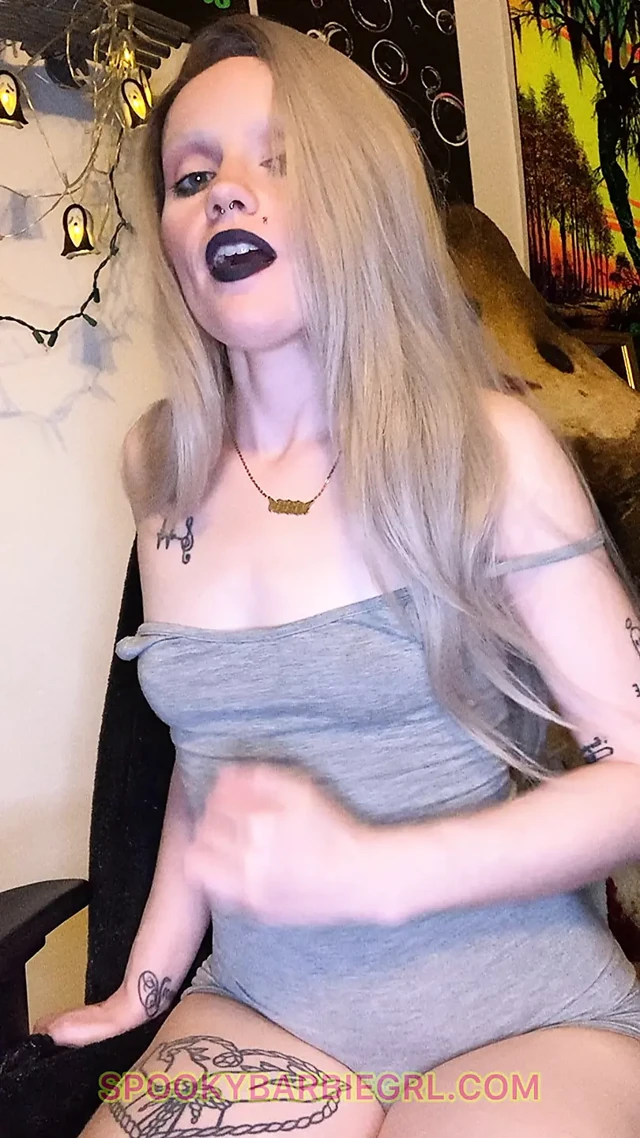 SPOOKYBARBIEGRL GOTH HOMEWRECK JOI - SMALL TITS ARE BETTER