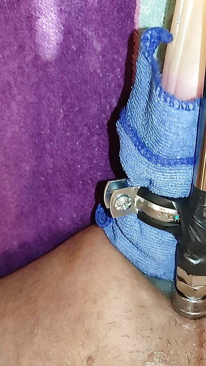 Anal game from dildo