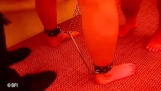 Shibari porn video – Tied up chick gets tormented by two guys