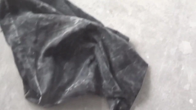 black mini skirt trample