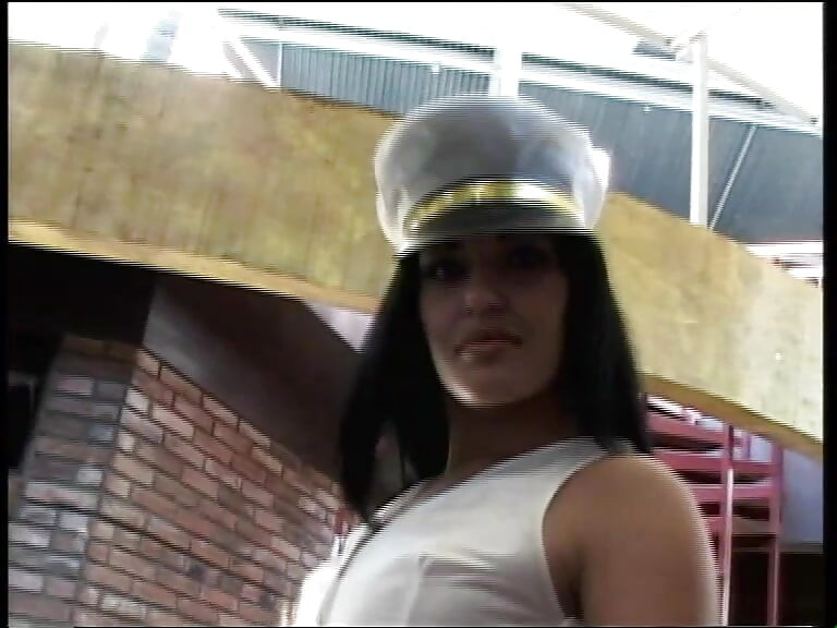 Two Big Hard Cock for a Sexy Brunette Slut