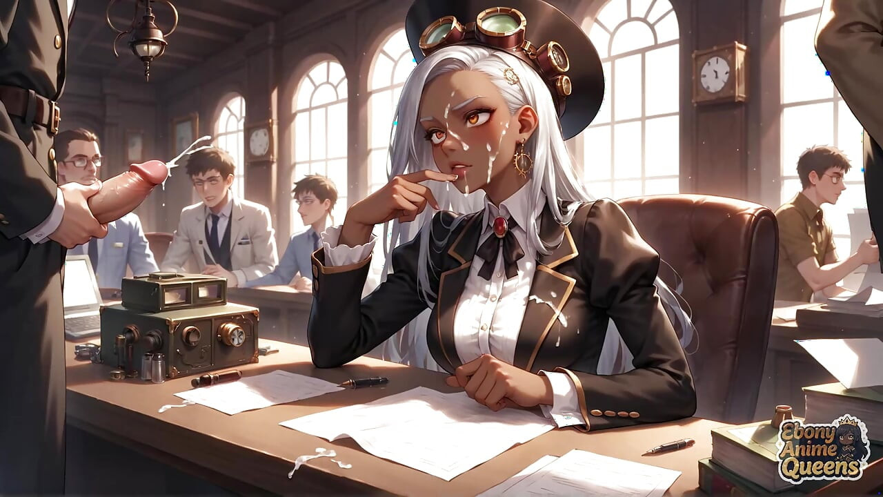 Sultry Ebony Conformity and Darkly Sweet Office Domination!