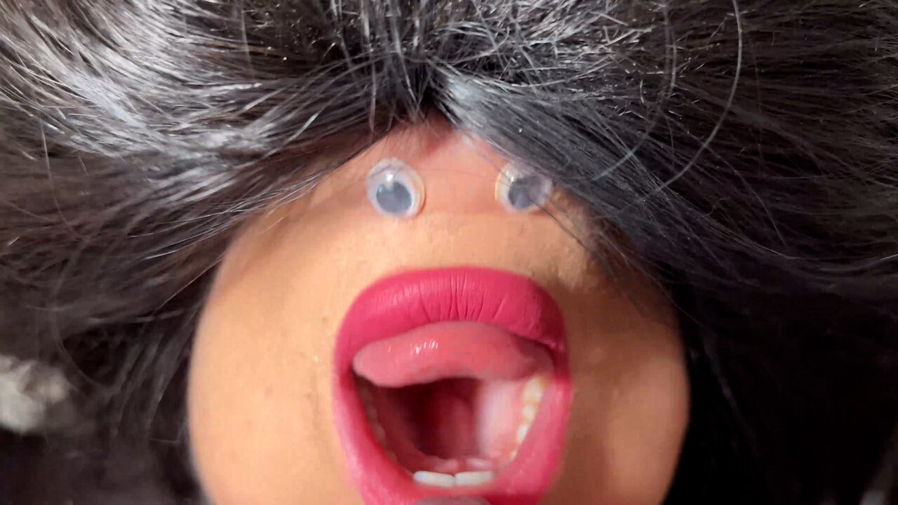 Small talking mouth taking Big Cock