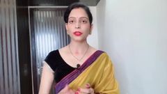 Hint desi yenge devar önünde sarı sari giyiyor