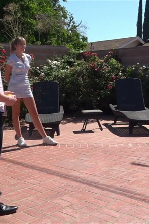 A Strip Wiffleball Wet Pool Game with Three Best Friends