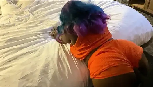 Big Ass in Orange Get Smashed