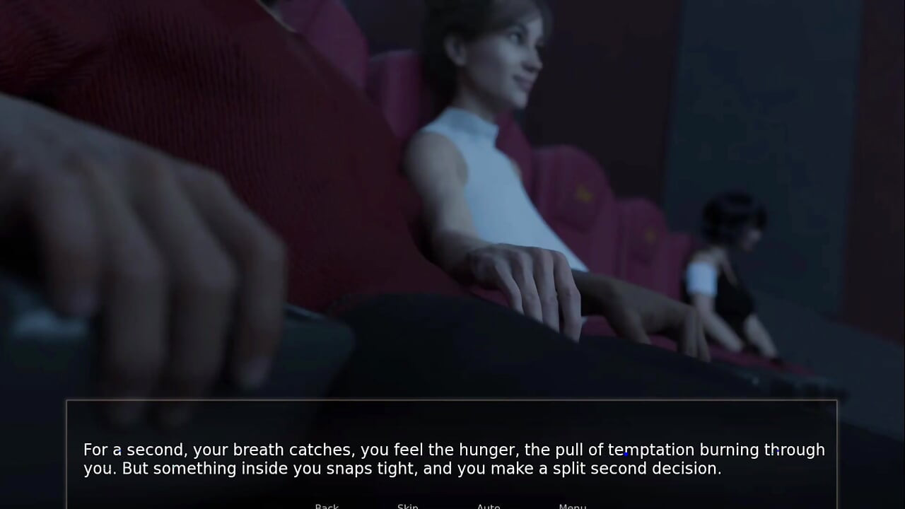 Stepmom Made Me Boner in Dark Theater and Stranger Girl's Handjob in Theater Restroom - Shadows of Deceit - E08
