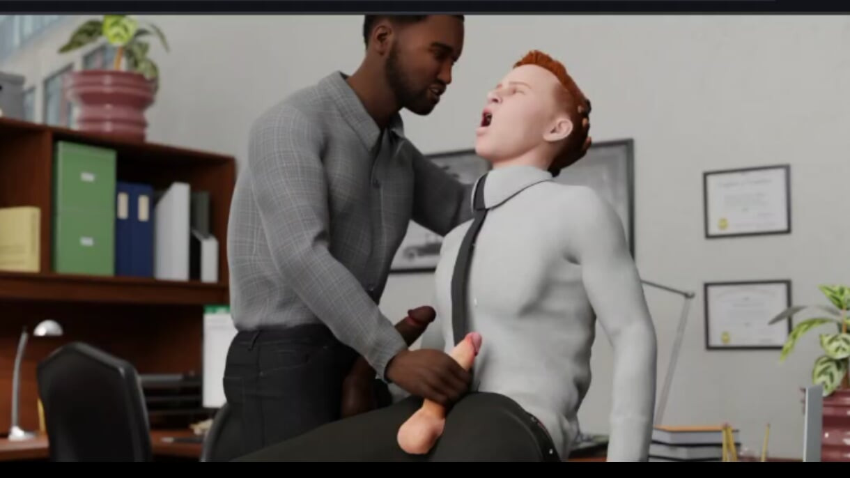 Interracial hard work for the office newbie!
