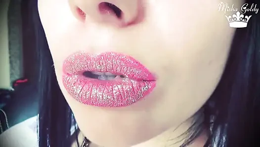 Hookah smoking & lipstick fetish