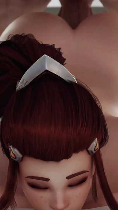 Brigitte Big Juicy Ass Prone Bone & Cowgirl Anal Fuck - Anal Plug Performance - Overwatch 3D Animation