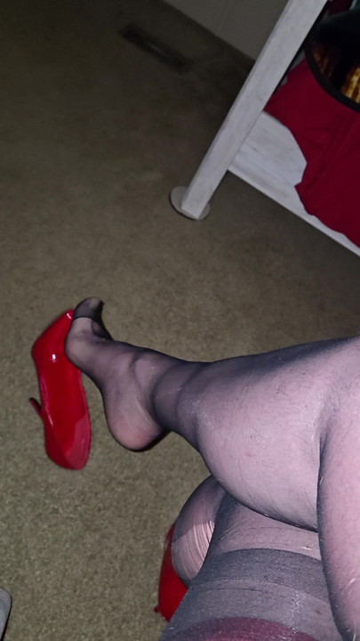 Louise Nylontease Nylon Stocking Foot Fetish Tease Crossdresser