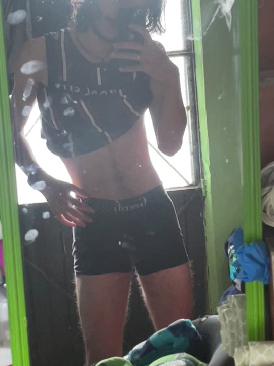 POV: My new boxers are coming but I forgot to clean the mirror.