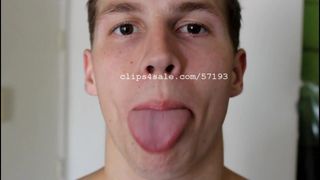 Tongue Fetish - Aaron Tongue Part12 Video1