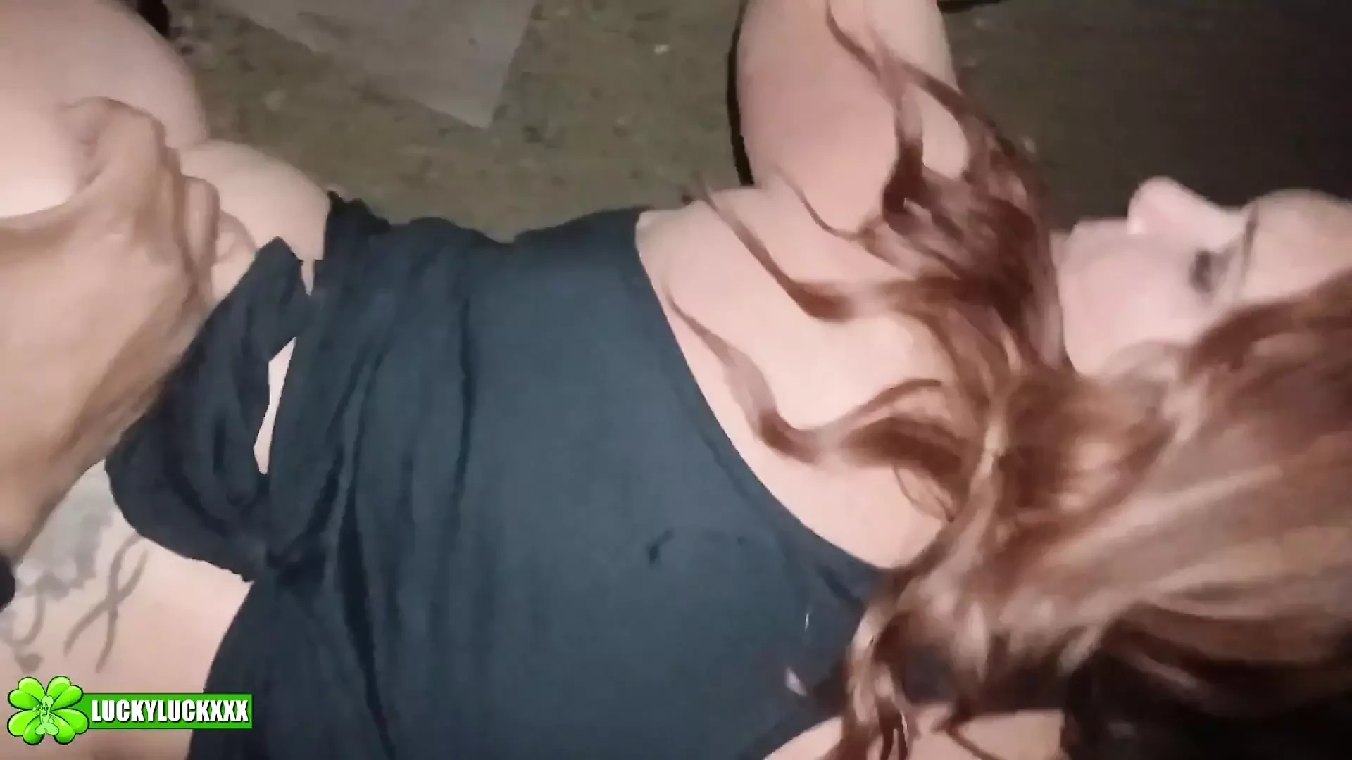 Lucky Gurl Sammies World - Hot Public Patio Sex in Las Vegas