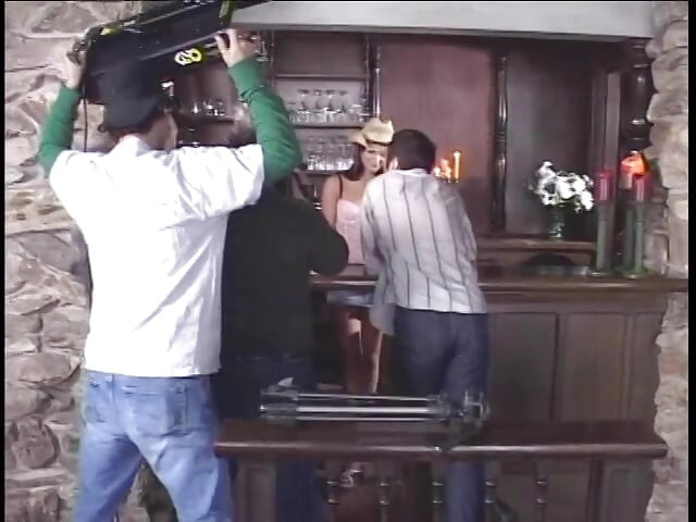 Director Gives His Stars Last Instructions Before Starting Shotting