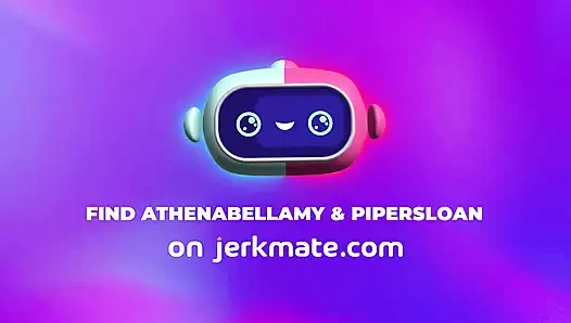 Jerkmate - teman hot piper sloan dan athena bellamy lagi asik masturbasi bareng-bareng di webcam