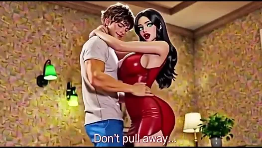 Sexy stiefmutter verführt ihren jungen stiefsohn mit ihren dicken möpsen und arsch