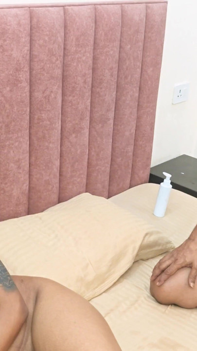 Hot Indian Desi girl body massage old man and her boyfriend ply her pussy and fuck hardcore sex | Clip 2