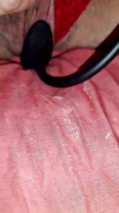 Masturbation and inflatable plug