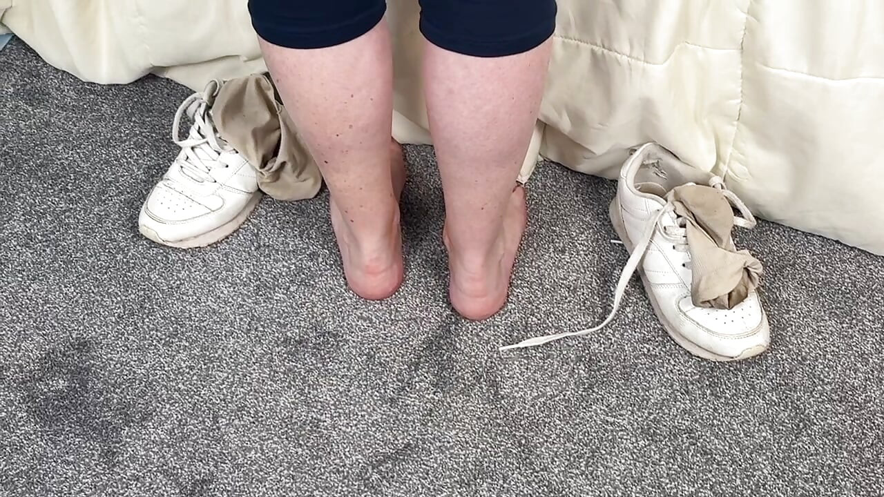 Mrs Mature Feet wishing the Scotland Team well 477