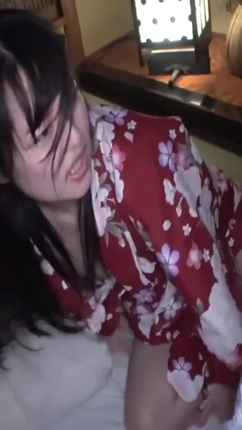 Powerful moment from "Chiharu - Cute Girl Specialty: Cute Girl, Shaved Pussy On A Little Trip With His StepFather"