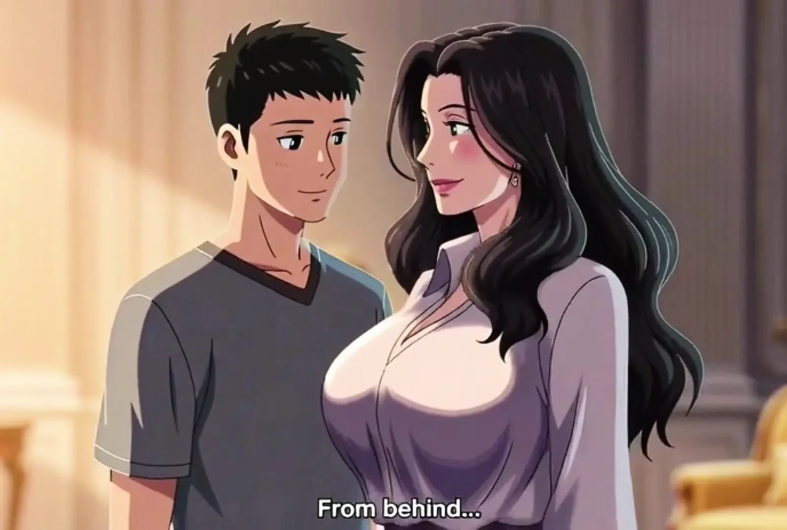 Stepmother teach inexperienced stepson how to fuck
