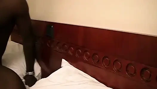 Fransız zenci çift oyuncu seçmelerinde eğleniyor