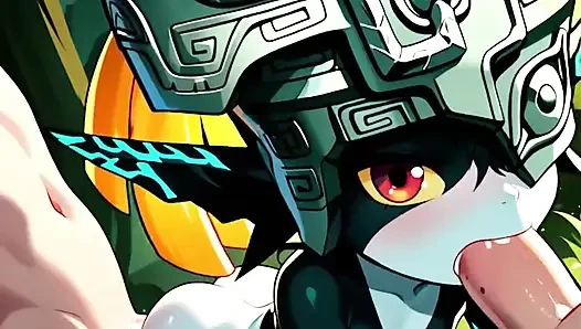 Midna Zelda di-gangbang sama ai