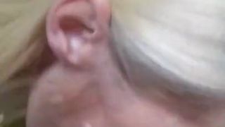 blonde mature milf hoe sucks cock