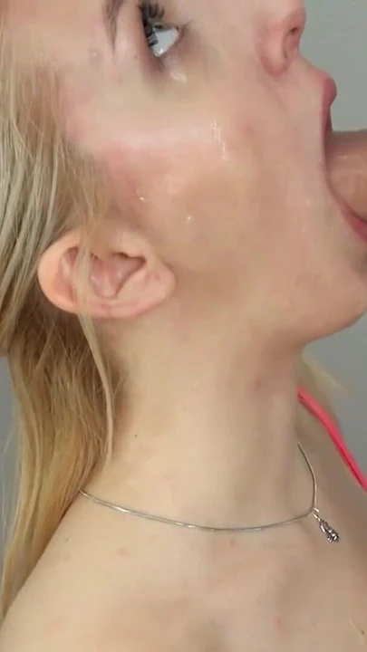 Captivating moment from "Real Blonde Teen Sloppy Deep Throated By Massive Dick In BJ Only Fuck"