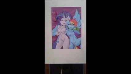 Двойная сперма на Rainbow и раритетное буккаке, соп