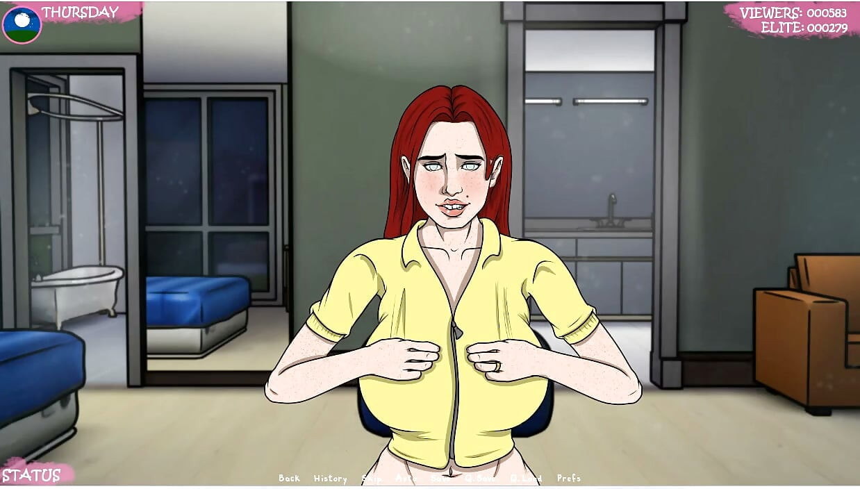 Lust Town - Gameplay - Roleplay - Camshow 2- Exposed Herself Completely