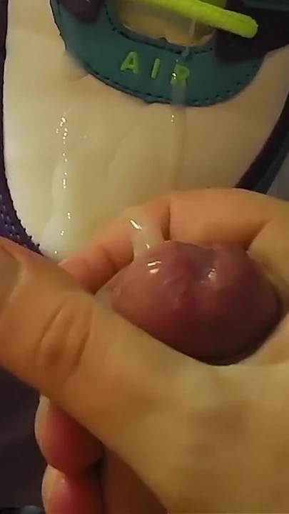Stunning moment from "Fuck with Her Sneakers - Footjob in Nikes"