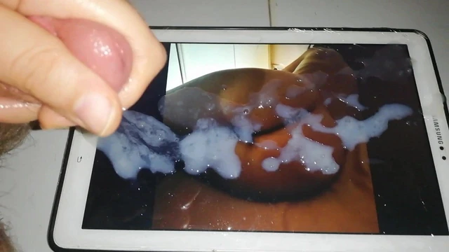 Cumtributing your wife's tanned ass